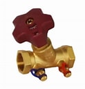 15 mm, Body// Bonnet// Stem: Forged Brass, Seat: PTFE // Hand-wheel: Poly Amide, Working Pressure: 10/16 Kg./Sq. cm, Digital Handwheel Forged Brass Screwed End Balancing Valve